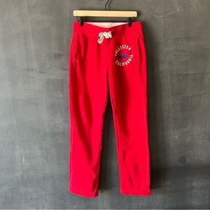 Hollister Mens Red Sweatpant Size Small